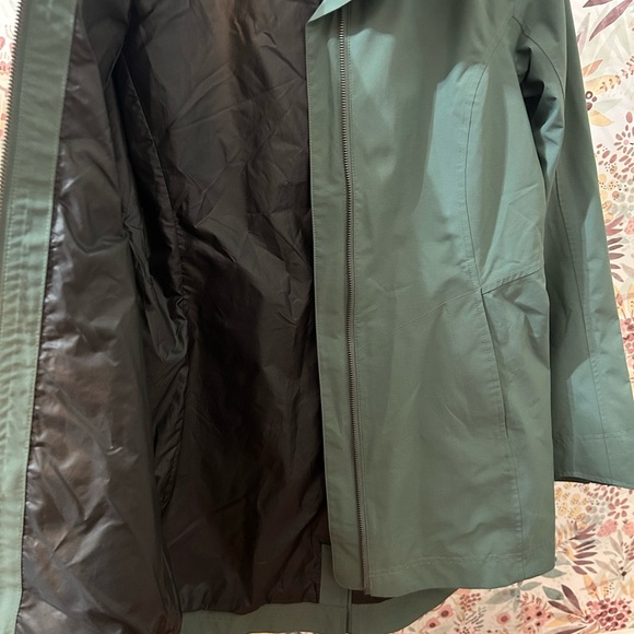 Marmot Women's Lea Long Teal Green Jacket Medium Rain Wind Casual Hooded - Picture 4 of 8